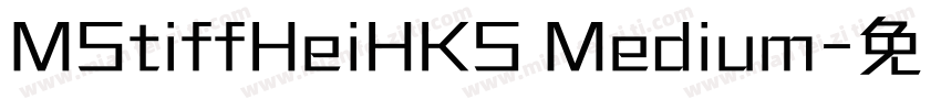 MStiffHeiHKS Medium字体转换